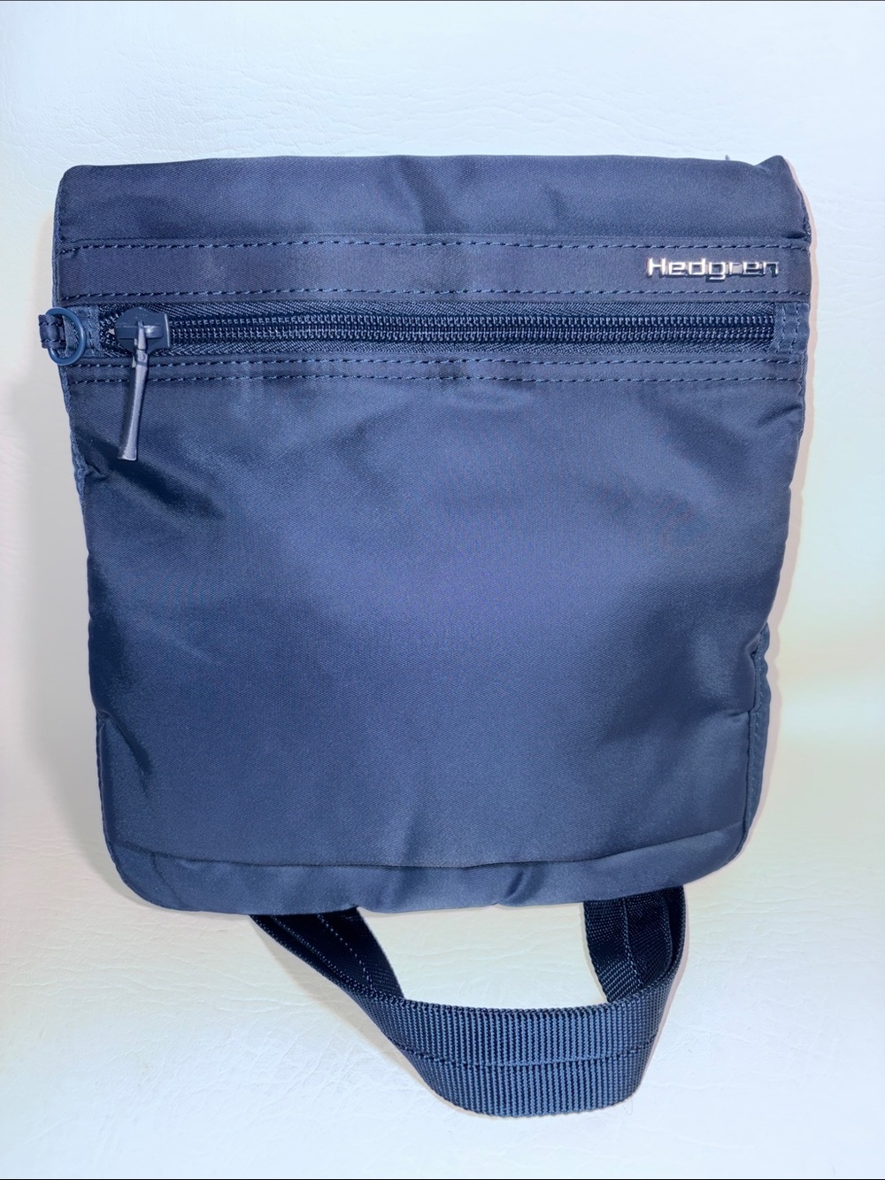 Hedgren Leonce Crossbody Bag Lightweight Nylon Fabric Total Eclipse Navy Blue